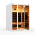 Home Infrared Sauna Built for Daily Relaxation, 6 Carbon Heaters, Hemlock Wood, Extendable Design