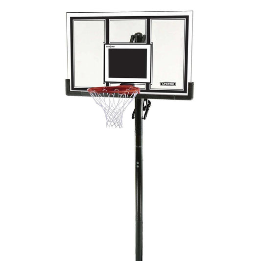 54-Inch Shatterproof Inground Basketball Hoop with Power Lift Adjustment & Slam-It Pro Rim – Model 71525-Outdoor Play