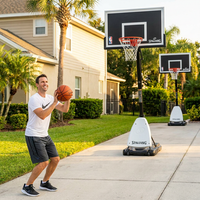 (2 Pack)  60-Inch Portable Basketball Hoop with Acrylic Backboard, Screw Jack Lift & Arena Slam Rim-Outdoor Play — Lifestyle
