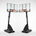Portable Basketball Hoop Designed for Outdoor Home Courts, Acrylic Backboard, Screw Jack Lift, Arena Slam Rim