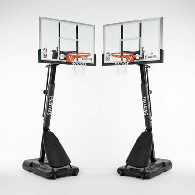 Portable Basketball Hoop Designed for Outdoor Home Courts, Acrylic Backboard, Screw Jack Lift, Arena Slam Rim
