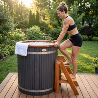 Cold Therapy 1 Person Ice Bath 118 Gallon Cold Plunge 37.5" X 33.25" — Lifestyle