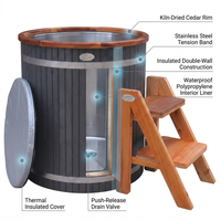 Cold Therapy 1 Person Ice Bath 118 Gallon Cold Plunge 37.5" X 33.25" — How It Works