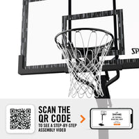 (2 Pack)  60-Inch Portable Basketball Hoop with Acrylic Backboard, Screw Jack Lift & Arena Slam Rim-Outdoor Play