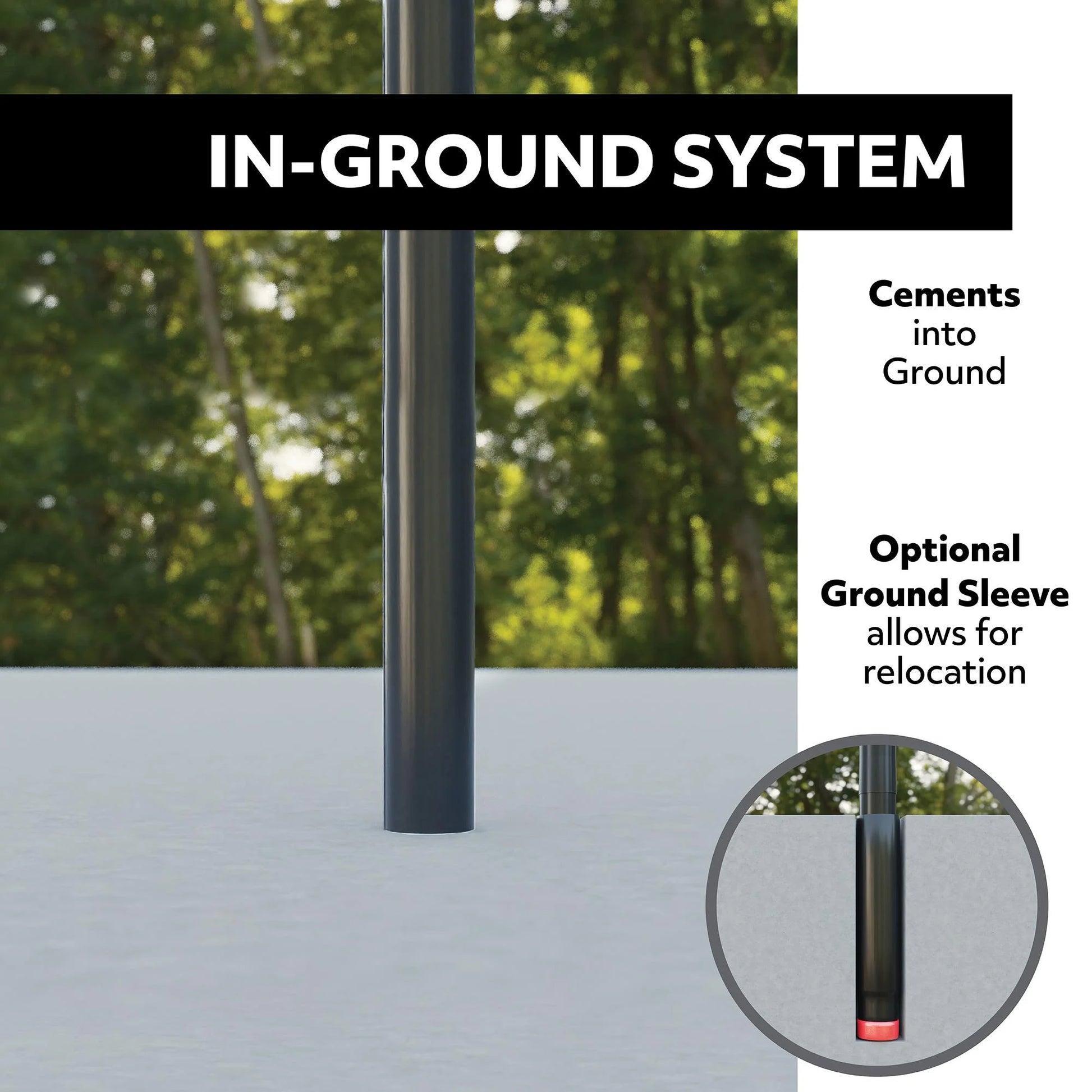 54-Inch Shatterproof Inground Basketball Hoop with Power Lift Adjustment & Slam-It Pro Rim – Model 71525-Outdoor Play